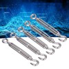 5Pcs Turnbuckle Hook and Eye Wire Rope Tension 304 Stainless