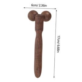 Vaguelly Wooden Facial Roller Massaging Tool for Women Natural Pterocarpus Soyauxii Anti-Aging Face Massage Device for Home Use