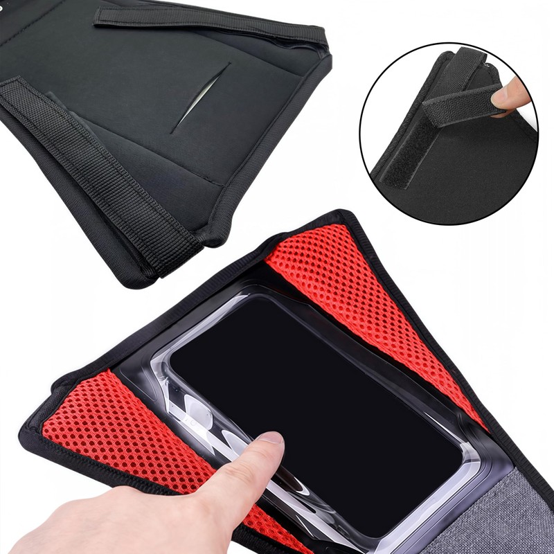 Bicycle Frame Sweat Guard,Bike Frame Sweat Net with Phone Mount,
