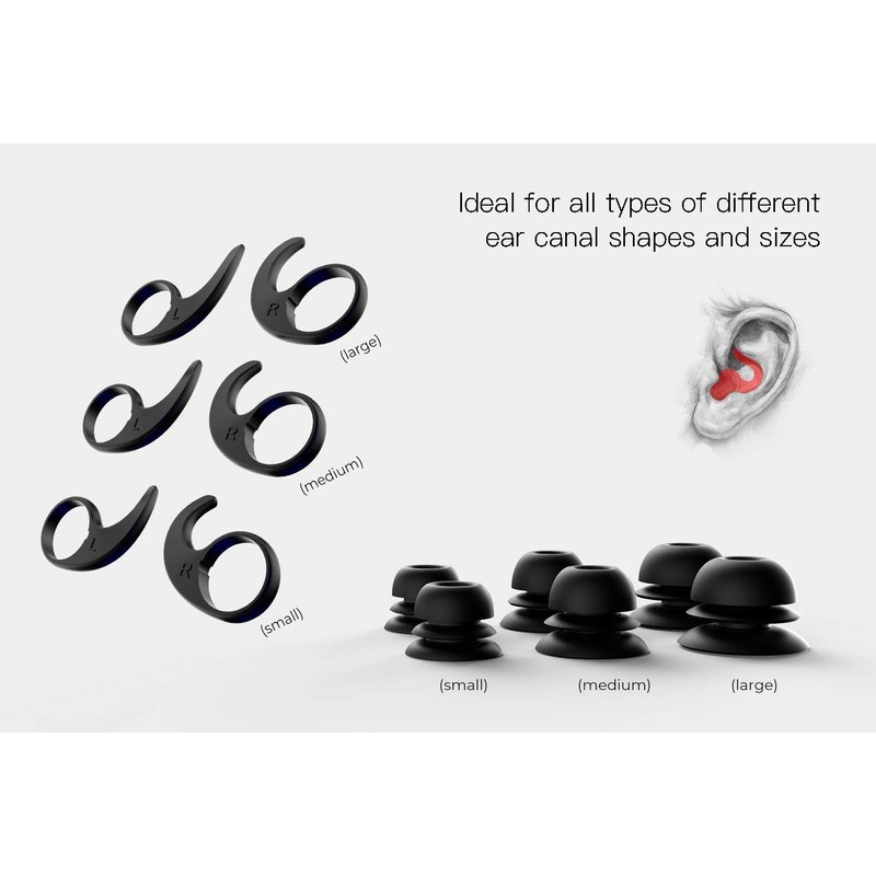Omiles Swimming Ear Plugs with Anti-lost Cord for Swimming, Surfing,