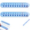 2 Pcs Math Slide Ruler for Mathematics, Math Scale Learn