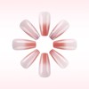 Square Press on Nails Medium False Nails Pink Ombre Fake