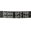 sourcing map SPZ760 Drive Belt Pitch Length 760 mm Industrial