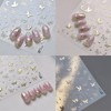 1 Sheets Gold Butterfly Nail Art Stickers 5D Self Adhesive