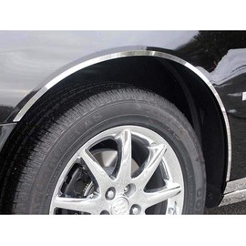 QAA is Compatible with 2006-2011 Buick Lucerne 4 Piece Stainless Wheel Well Accent Trim, 0.875" Width, Full Length WQ46553