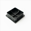 4 x Square Lamellar Plugs, Made in Germany, Pipe Covers