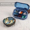 Portable pill box peacock pattern 4 grid pill box, travel