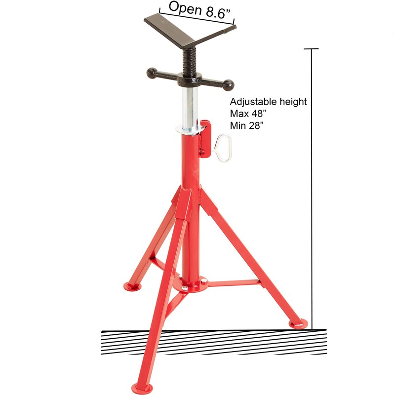 Pipe Stand V Head Adjustable Height for welding