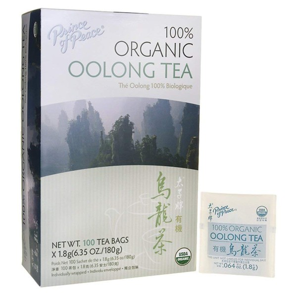 Prince of Peace Organic Oolong Tea - 100 Tea Bags (Pack of 3)