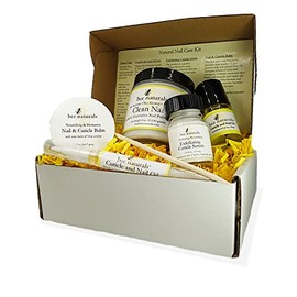 Bee Naturals Complete Natural Nail Care Kit- For Gentle And Non-Toxic Nail And Cuticle Care