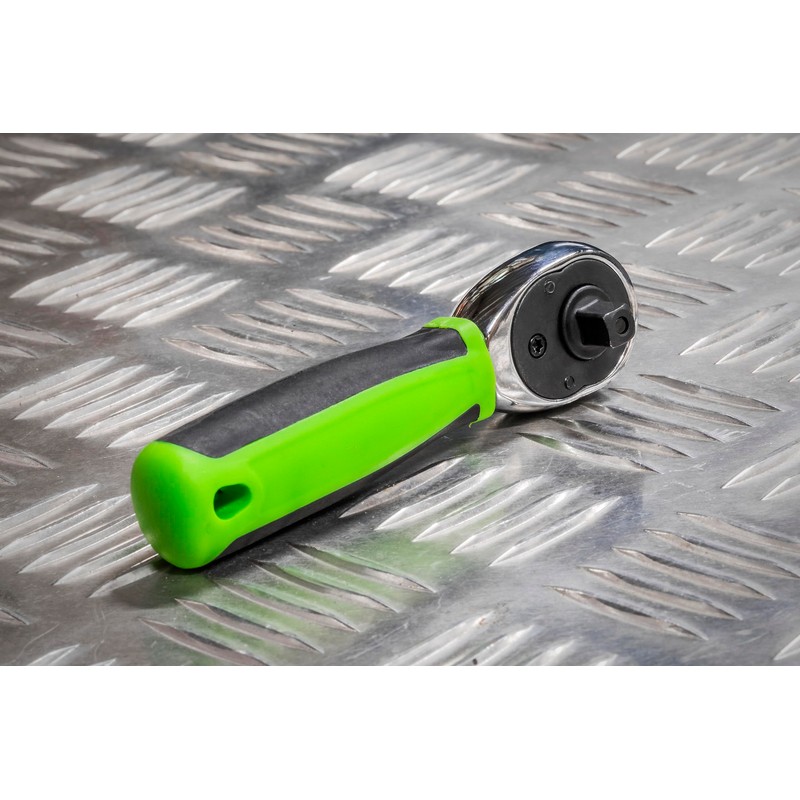 Sealey Siegen Ratchet Wrench 1/4" Sq Drive Stubby - Flip