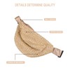 VALICLUD 1pc Summer Waist Bag Imitation Straw Woven Bag Chest