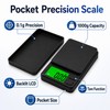 Digital Pocket Scale 1000g x 0.1g Mini Gram Scale with