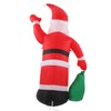 Inflatable Santa Decoration Built in LED Light Waterproof Inflatable Bag