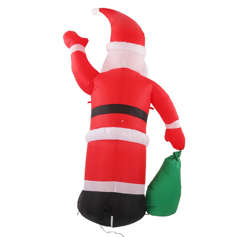 Inflatable Santa Decoration Built in LED Light Waterproof Inflatable Bag