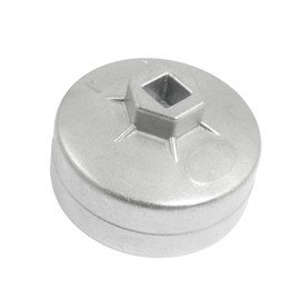 ACROPIX Cap Oil Filter Wrench Housing Socket Wrench 73mm 15 Flutes Model 905 Silver Tone 1pcs