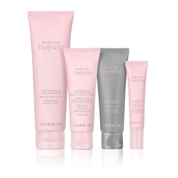 Mary Kay TimeWise 3D Miracle Set - Combination/Oily Skin Moisturizer, Anti-Aging Cream, SPF 30, Natural