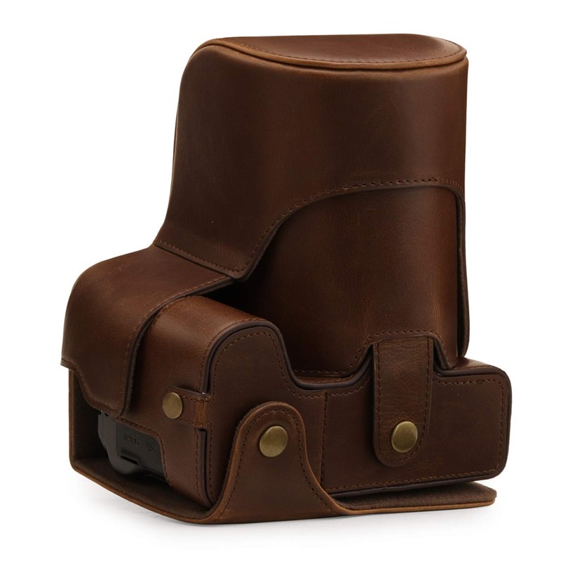 MegaGear Faux Leather Case Compatible with Nikon Coolpix P950 -