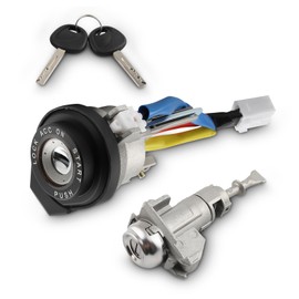 maXpeedingrods Ignition Switch & Left Driver Side Door Lock Cylinder Set W/2Keys Fit for Kia Optima 2011-2015, Kia Rio 2013-17 Replace# 81900-1WK00, 81970-2TA00