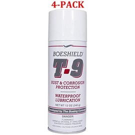 T-9 Rust & Corrosion Protection/Inhibitor and Waterproof Lubrication, 12 oz. (True (4-Pack))