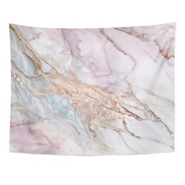 Emvency Tapestry Pink White Marble Pattern with High Resolution Gray Black Home Decor Wall Hanging for Living Room Bedroom Dorm 60x80 Inches