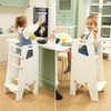 GroowingMind® Toddler Tower with Seat – 2-in-1 Montessori Standing Tower