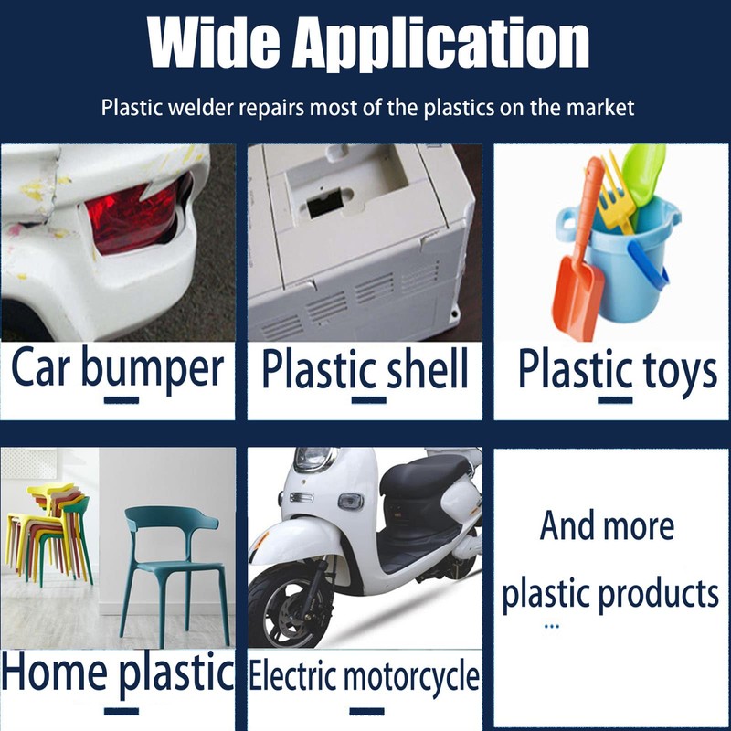 Upgraded 220W Plastic Welder Bumper Repair Kit,2-in-1 Plastic Welding Kit