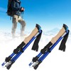 2pcs Foldable Hiking Poles Set Outdoor Walking Climbing Alpenstocks Collapsible