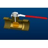 Aopin Ball Valve Brass G 3/8" Female Thread x G