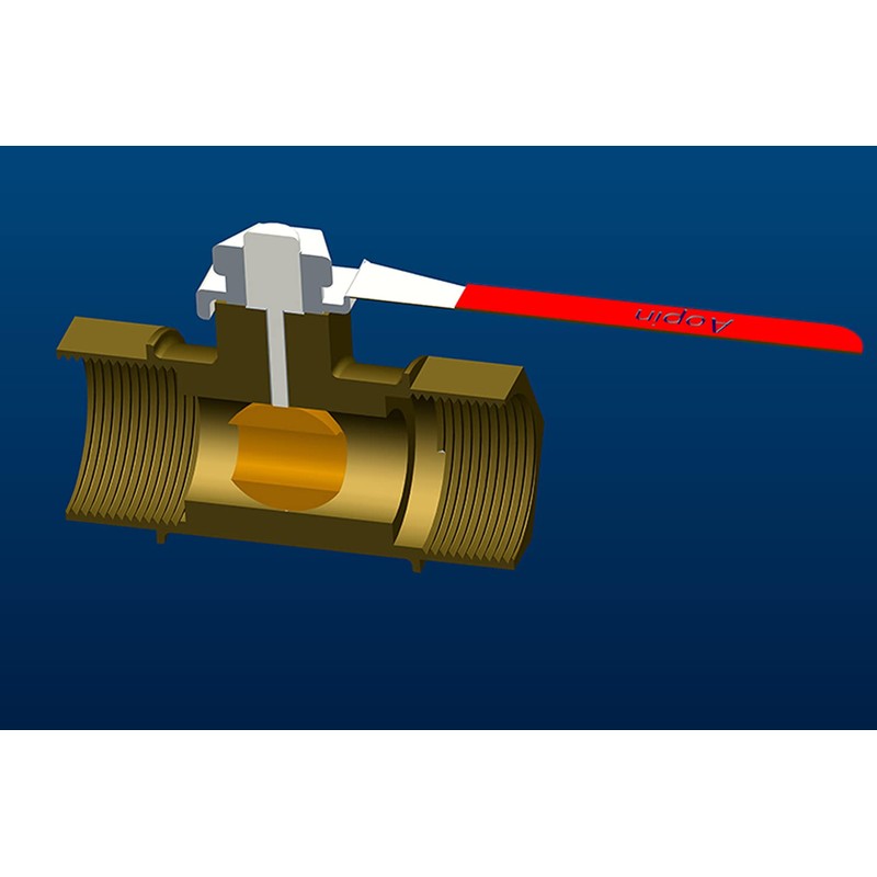Aopin Ball Valve Brass G 3/8" Female Thread x G