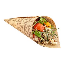 4 oz Natural Bamboo Large Cone - 7" x 3" x 3" - 200 count box