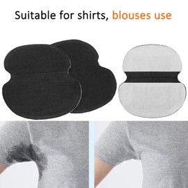 Pack of 60 Black Underarm Sweat Pads, Portable Sweat-Absorbing Underarm Pads, Comfortable and Tasteless, Invisible, Sweaty, Sticky Underarm Protection