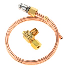 Pilot Tube 3/16' OD X 20' Copper Pipe with 2065643 Pilot Valve, Compatible with Tri Star Manufacturing 2065643 Pilot Adjusting Valve, Vulcan 00-719193 Pilot Valve, Fit for Hotel, Kitchen Gas Equipment