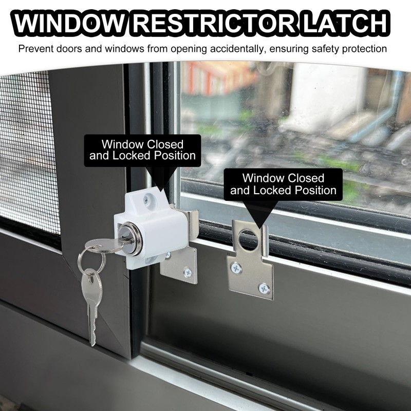 sourcing map Sliding Window Locks Push-in Window Security Lock with