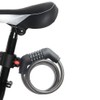 ZHEGE Bicycle Lock, Wire Lock, 5-Digit Passcode, Length 1200mm, Cross-Section