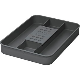 NINKA 5002.91 41514 12/17/26/32 Litres, Organic Bowl eins2top Small Against Unpleasant Odours, Cover with Filter, Dark Grey, Silver