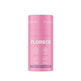 Pure Form Florece - Cápsulas a base de Mezcla Probiótica Patentada 8S5B, Extracto de Arándano Rojo 37:1, Fibra Prebiótica de Inulina y Vitamina C | 5 billones UFC | 90 cápsulas de 700 mg | 45 porciones