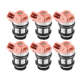 ACROPIX Car Fuel Injector Nozzle Replacement Fit for Nissan Pathfinder 3.0L V6 1994-1995 16600-88G10 - Pack of 6 Silver Tone