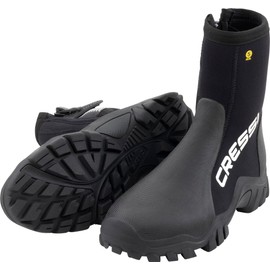 CRESSI Unisex Adult Reeftech RS Boots S (38/39 EU) Neoprene Boots 5 mm with Reinforced Sole, for Use in Cold Water, Black