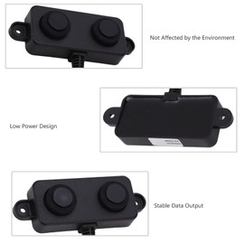 Ultrasonic Distance Sensor UART Controlled 3‑450cm Ranging DC 3.3V‑5V Waterproof Sensor, Range Detector 3 to 450cm Low Power Design IP67 for Robot