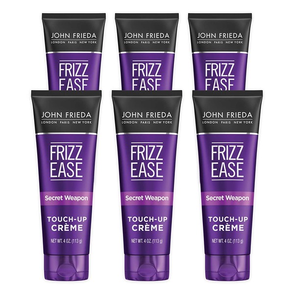 John Frieda Frizz Ease Secret Weapon Touch-Up Crème, 4 Ounce Anti-Frizz Styling Cream, 6-pack, Helps to Calm and Smooth Frizz-prone Hair