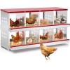 8 Compartment Chicken Metal Nesting Box, 8 Room Wall Mountable