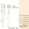 Ritach Gold Dainty Cartilage Earrings Set for Women Hypoallergenic Stud