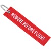 DayCount - Llavero bordado con texto en inglés"Remove before flight"