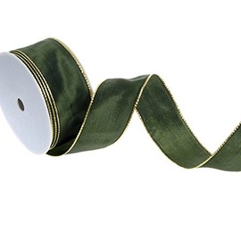 Ribbon Lurex Edge – Olive – 40 mm – 25 m – 44076 40 67