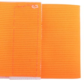 Unbranded Outdoor Adjustable Sports Captain Armband for Soccer Players - orange color