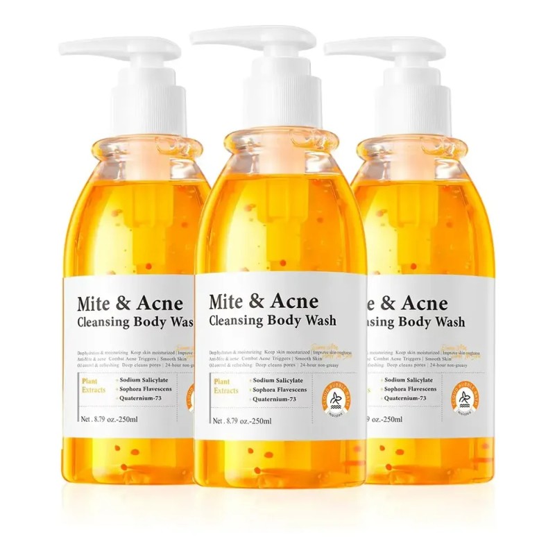 Quarxery Gel De Baño Limpiador Antimites Y Antiacné 3unidad