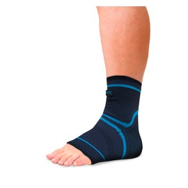 MEDWAY | Tobillera Elástica Deportiva Premium Color Negro - Azul