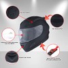 1Storm Motorcycle Bike Full FACE Helmet Mechanic Skull - Tinted