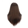 18" Brown 100% Human Hair Training Head